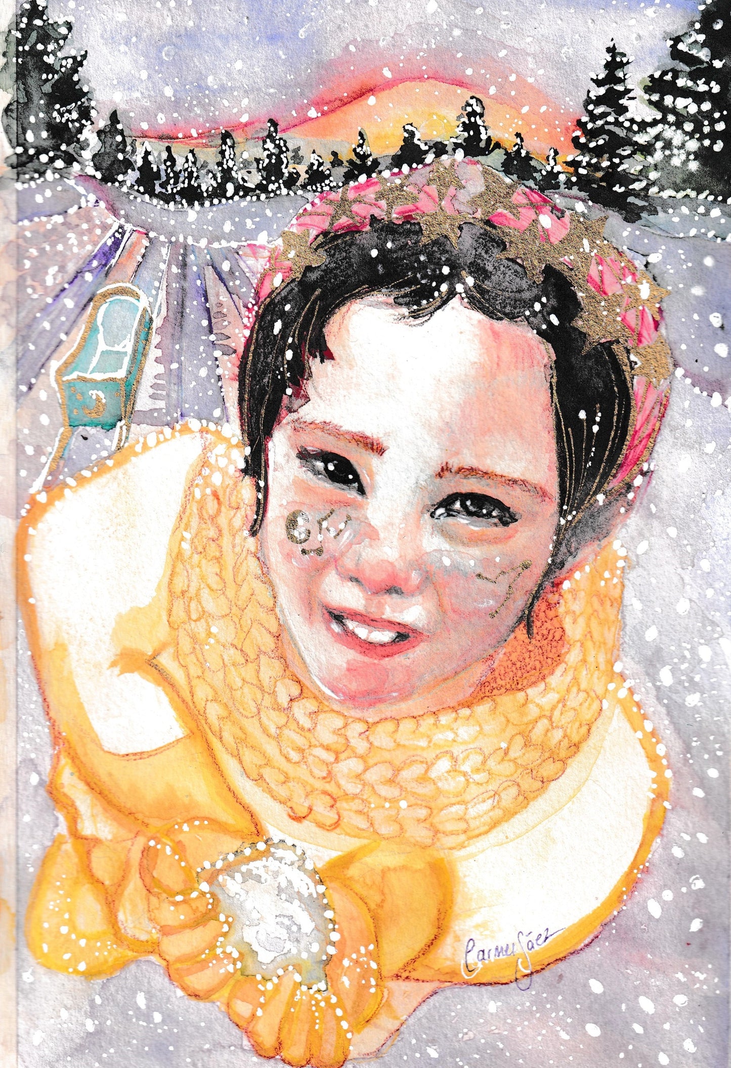 VEO LA NIEVE POR PRIMERA VEZ