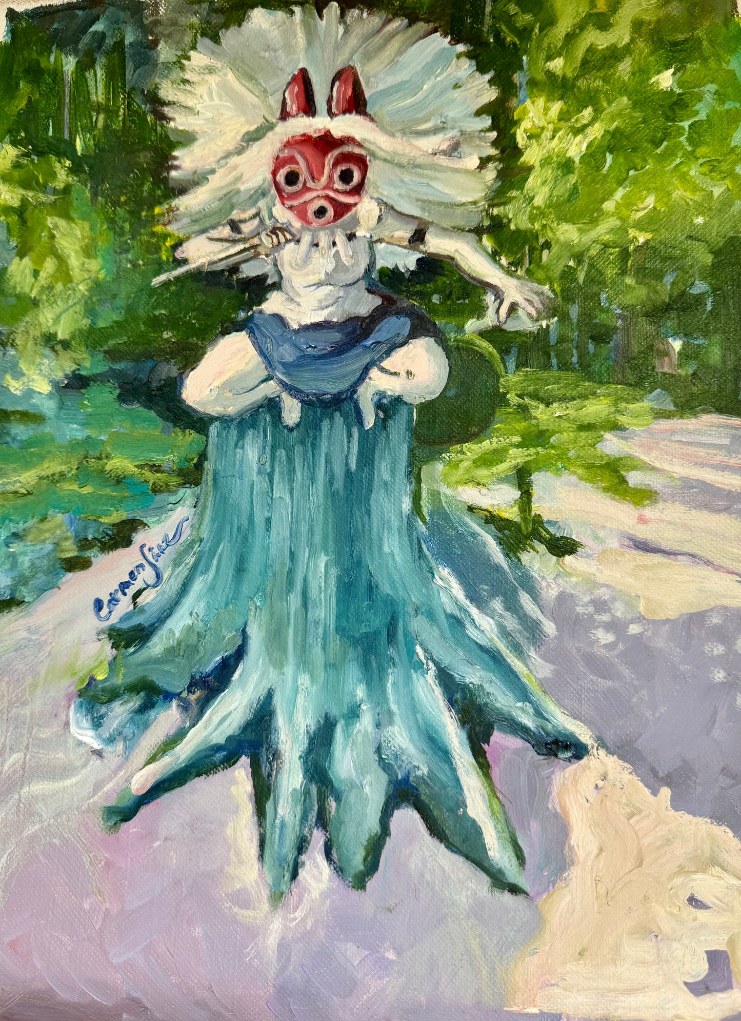 The Daughter of the Sacred Forest – (Inspired by Princess Mononoke)